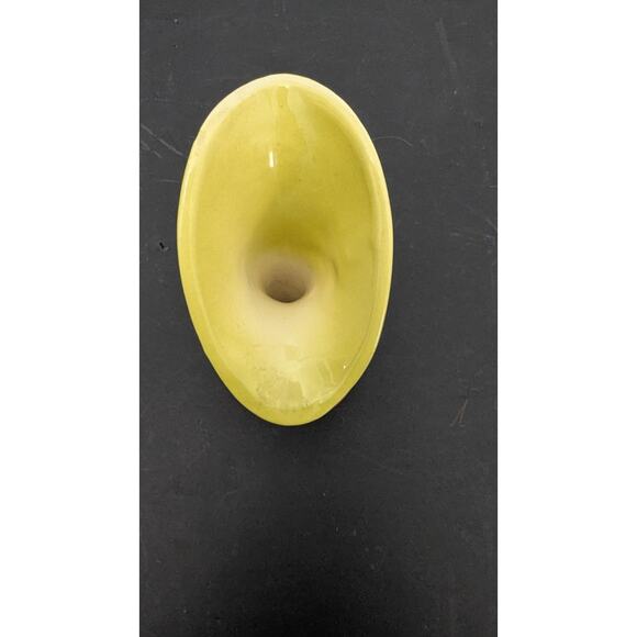 Hull Pottery Cornucopia Vase 6 Inch Yellow/ Blue Pink Floral 6 Inch Vintage - Picture 3 of 7